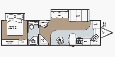 2008 Gulf Stream Mako Midprofile 32TFMK floorplan