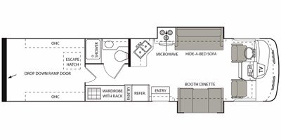 2008 Four Winds Fun Mover 34Y floorplan