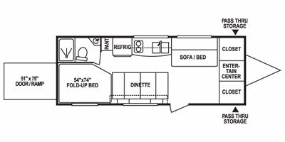 2008 KZ MXT 22 floorplan