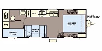 2008 Fleetwood Pioneer Spirit 24BH floorplan