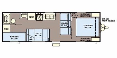 2008 Fleetwood Pioneer Spirit 28BH floorplan