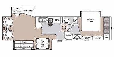 2008 Coachmen Wyoming 332 RLTS floorplan