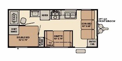 2008 Fleetwood Mallard Sport 18CK floorplan