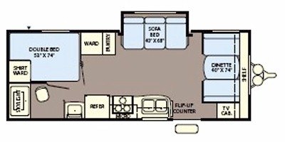 2008 Fleetwood Pioneer 21CKS floorplan