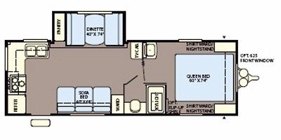 2008 Fleetwood Pioneer 23RKS floorplan