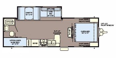 2008 Fleetwood Pioneer 26BKS floorplan