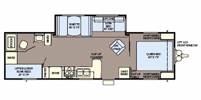 2008 Fleetwood Pioneer 29BHS floorplan