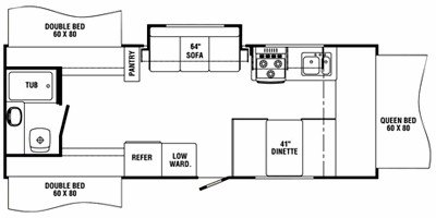 2008 R-Vision Trail-Cruiser C243S floorplan