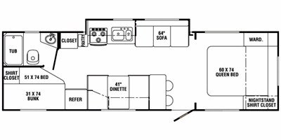 2008 R-Vision Trail-Cruiser TC30QBSS floorplan