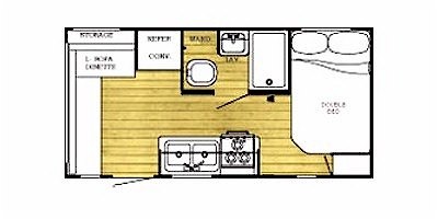 2008 Gulf Stream Ameri-Lite 17BW floorplan