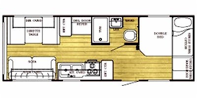 2008 Gulf Stream Ameri-Lite 23BW floorplan