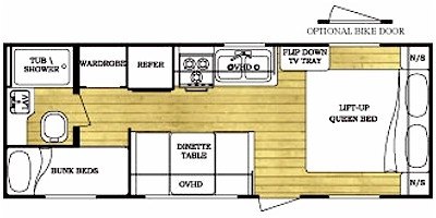2008 Gulf Stream Ameri-Lite 24BH floorplan