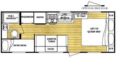 2008 Gulf Stream Ameri-Lite 24BH floorplan