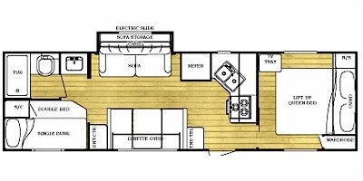 2008 Gulf Stream Ameri-Lite 27BH floorplan