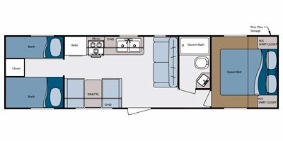 2008 Gulf Stream Kingsport 295 QB floorplan