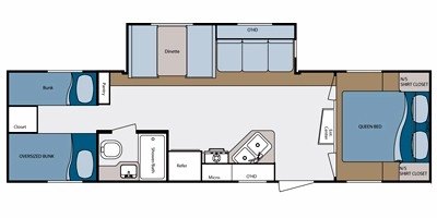 2008 Gulf Stream Kingsport 301 TB floorplan