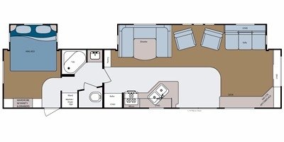 2008 Gulf Stream Kingsport 381 FRS floorplan