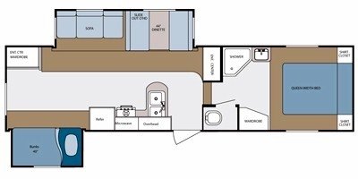 2008 Gulf Stream Kingsport 290 FBS floorplan