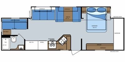 2008 Gulf Stream StreamLite 33 BHSS floorplan