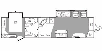 2008 Keystone Hornet Retreat 38FLDS floorplan