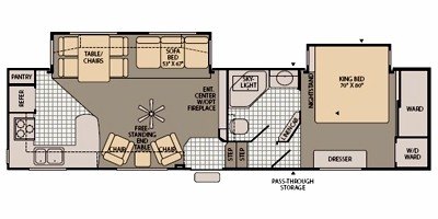 2008 Fleetwood Regal™ 315RKSA floorplan