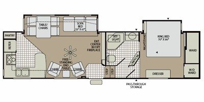 2008 Fleetwood Quantum™ 315RKSA floorplan