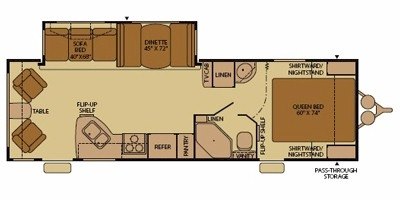 2008 Fleetwood Terry® 270RLS floorplan