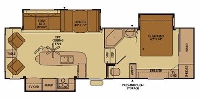 2008 Fleetwood Terry® 295TSRL floorplan