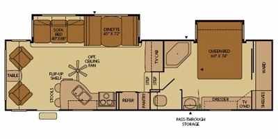 2008 Fleetwood Terry® 305RLDS floorplan