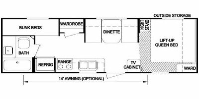 2008 Skyline Aljo 228 floorplan