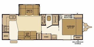 2008 Fleetwood Prowler® 230RKS floorplan