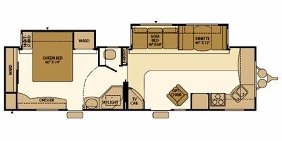 2008 Fleetwood Prowler® 320FKDS floorplan