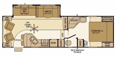 2008 Fleetwood Prowler® 275RLS floorplan