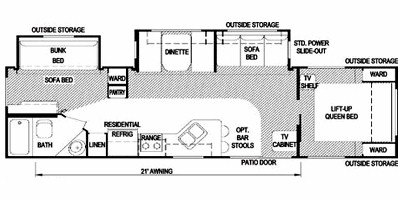 2008 Skyline Aljo 3150A floorplan