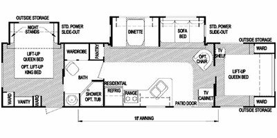 2008 Skyline Aljo 3700A floorplan