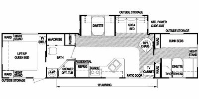 2008 Skyline Aljo 3712A floorplan