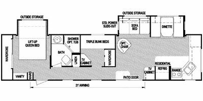 2008 Skyline Aljo 3800A floorplan