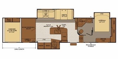 2008 Fleetwood Formula™ 395SA3G floorplan