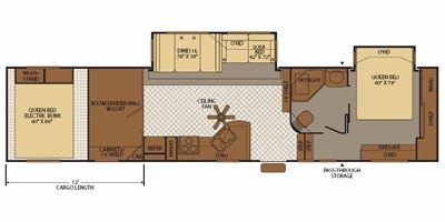 2008 Fleetwood Formula™ 385SA2G floorplan