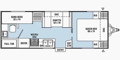 2008 Coachmen Spirit Of America Lite 24TBQ floorplan