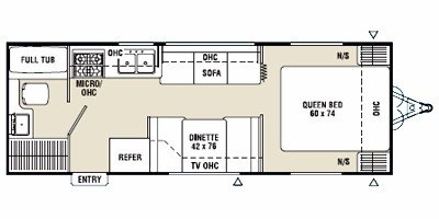 2008 Coachmen Spirit Of America Lite 24RBQ floorplan