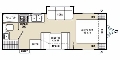 2008 Coachmen Spirit Of America Lite 24RBQS floorplan