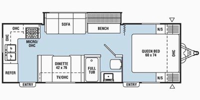 2008 Coachmen Spirit Of America Lite 26RKS floorplan