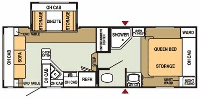 2008 Starcraft Homestead® 240RLS floorplan