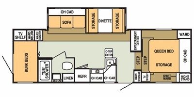 2008 Starcraft Homestead® 250RBSS floorplan