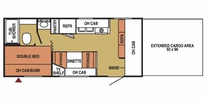 2008 Starcraft ST 1800SD Thrill Seeker floorplan