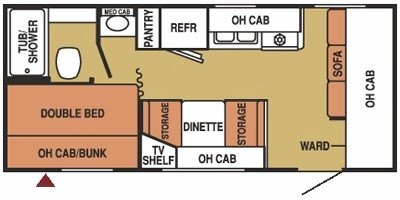 2008 Starcraft ST 1800CK floorplan