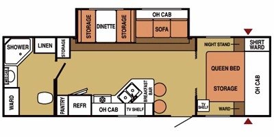 2008 Starcraft ST 2800RBS floorplan