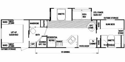 2008 Skyline Aljo Limited 371 floorplan