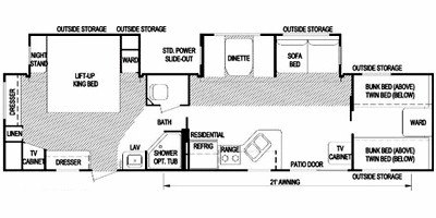 2008 Skyline Aljo Limited 386 floorplan